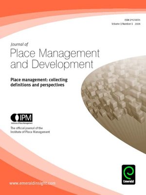 cover image of Journal of Place Management and Development, Volume 1, Issue 1